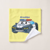 Geluksgelukkige illustratie van de cartoon van de  bad handdoek (Wasdoekje)