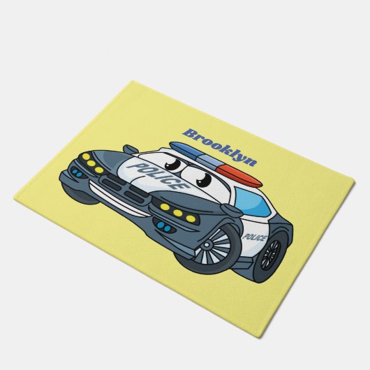 Geluksgelukkige illustratie van de cartoon van de  deurmat (Schuin)