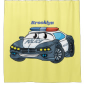 Geluksgelukkige illustratie van de cartoon van de  douchegordijn (Voorkant)