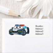 Geluksgelukkige illustratie van de cartoon van de  etiket (Insitu)