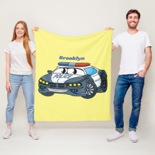 Geluksgelukkige illustratie van de cartoon van de  fleece deken