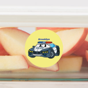 Geluksgelukkige illustratie van de cartoon van de  labels