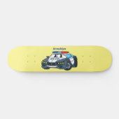 Geluksgelukkige illustratie van de cartoon van de  persoonlijk skateboard (Horizontaal)