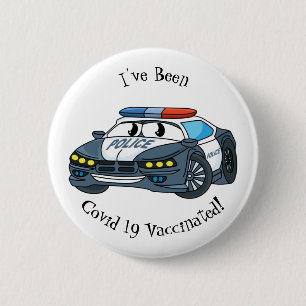 Geluksgelukkige illustratie van de cartoon van de ronde button 5,7 cm
