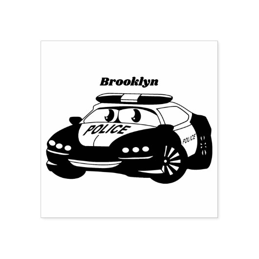 Geluksgelukkige illustratie van de cartoon van de  rubberstempel (Afrduk)