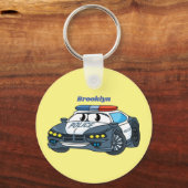 Geluksgelukkige illustratie van de cartoon van de  sleutelhanger (Voorkant)