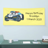 Geluksgelukkige illustratie van de cartoon van de spandoek (Beurs)