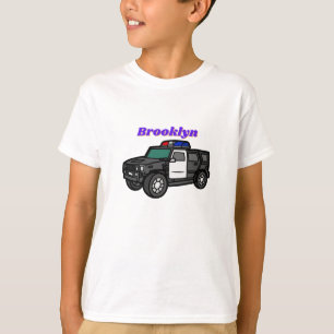Geluksgelukkige illustratie van de cartoon van de t-shirt