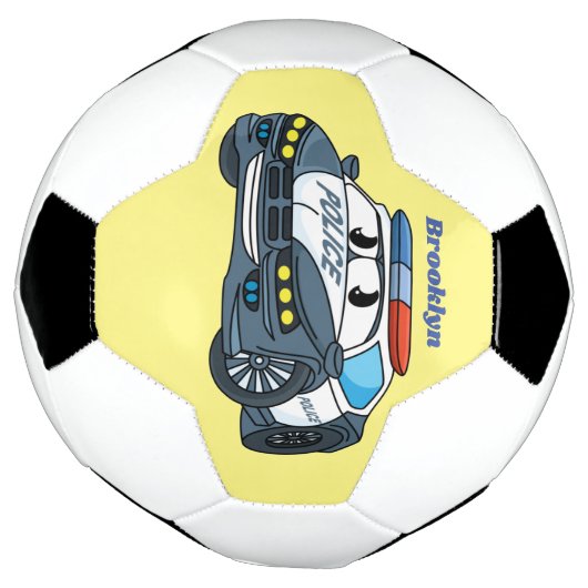 Geluksgelukkige illustratie van de cartoon van de  voetbal (Gedraaid)