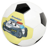 Geluksgelukkige illustratie van de cartoon van de voetbal (Drie kwart)