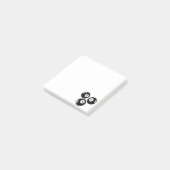 Geluksgetal 111 Zwarte Ballen Post-it® Notes (Schuin)