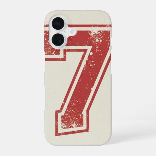 geluksgetal zeven iPhone 16 hoesje (Achterkant)