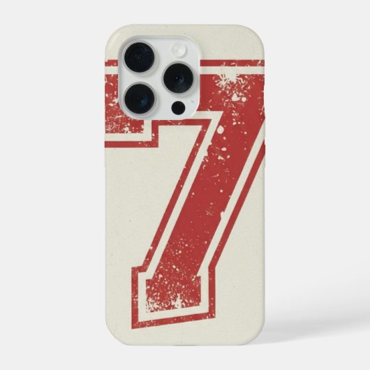 geluksgetal zeven iPhone hoesje (Achterkant)