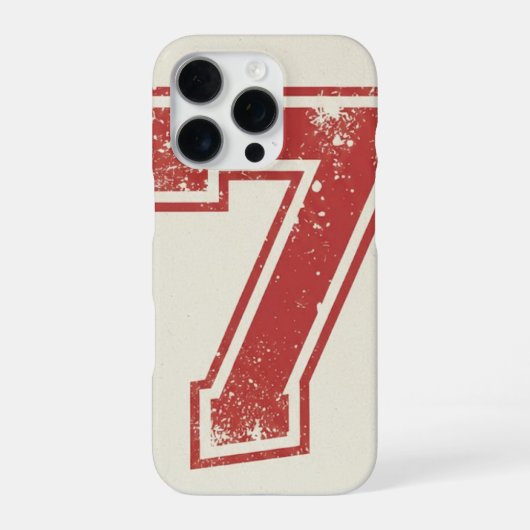 geluksgetal zeven iPhone hoesje (Achterkant)