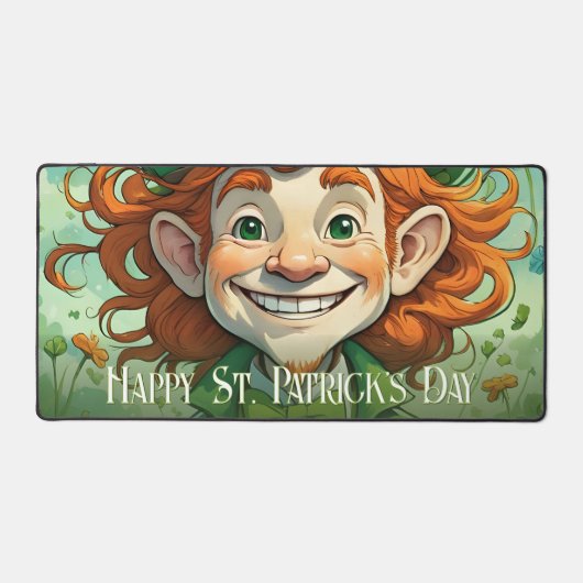 Geluksglimlach op St. Patrick's Dag Bureaumat (Voorkant)