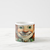 Geluksglimlach op St. Patrick's Dag Espresso Kop (Voorkant)