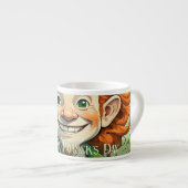 Geluksglimlach op St. Patrick's Dag Espresso Kop (Voorkant rechts)