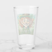 Geluksglimlach op St. Patrick's Dag Glas (Achterkant)