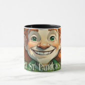 Geluksglimlach op St. Patrick's Dag Mok (Midden)
