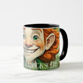 Geluksglimlach op St. Patrick's Dag Mok (Voorkant rechts)