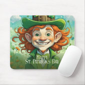 Geluksglimlach op St. Patrick's Dag Muismat (Met muis)