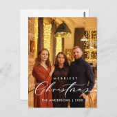 Geluksgroet, vrolijkste kerstfoto briefkaart (Voorkant / Achterkant)