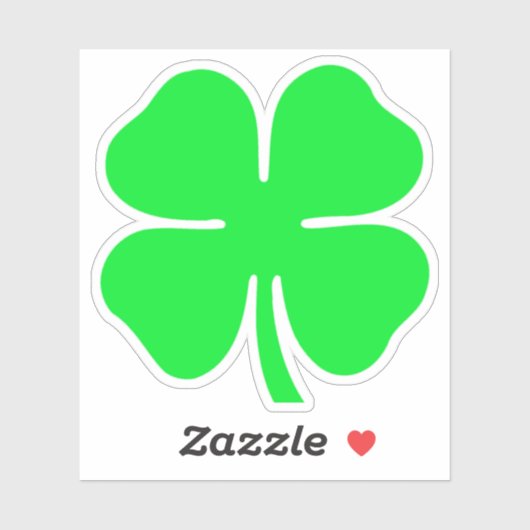 gelukshamrock sticker (Vel)