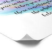 geluksheid citeert Lao Tzu-tekst over geschilderd  Poster (Hoek)