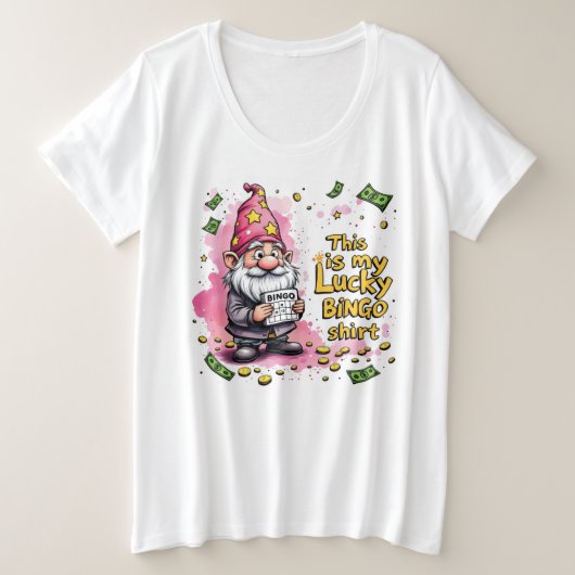 Gelukshemd Grote Maat T-shirt (Design voorkant)