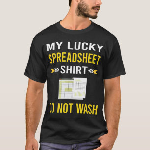 Gelukshemd Spreadsheet Tabellen T-shirt