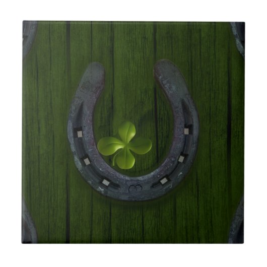 gelukshoefijzer tegeltje (Voorkant)