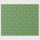 gelukshonden met botten achtergrond cadeaupapier (Vlak)