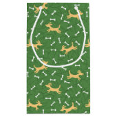 gelukshonden met botten achtergrond klein cadeauzakje (Achterkant)