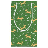 gelukshonden met botten achtergrond klein cadeauzakje (Voorkant)