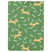 gelukshonden met botten achtergrond klembord (Achterkant)