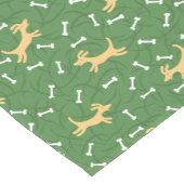 gelukshonden met botten achtergrond korte tafelloper (Hoek)