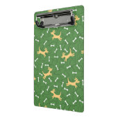 gelukshonden met botten achtergrond mini klembord (Angled2)