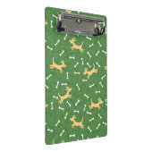 gelukshonden met botten achtergrond mini klembord (Schuin)