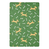 gelukshonden met botten achtergrond mini klembord (Achterkant)