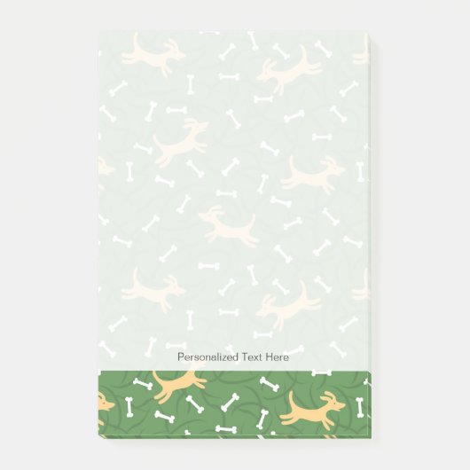 gelukshonden met botten achtergrond post-it® notes (Voorkant)