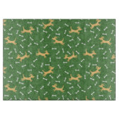 gelukshonden met botten achtergrond snijplank (Voorkant)