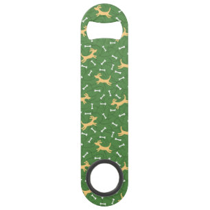 gelukshonden met botten achtergrond speed flessenopener