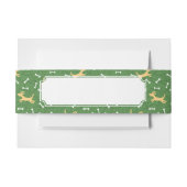 gelukshonden met botten achtergrond uitnodigingen wikkel (Voorkant Voorbeeld)