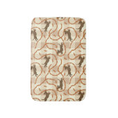 gelukshonden met worstjes badmat (Voorkant Verticaal)