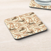 gelukshonden met worstjes bier onderzetter (Linkerzijde)