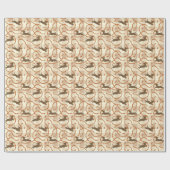 gelukshonden met worstjes cadeaupapier (Vlak)