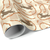 gelukshonden met worstjes cadeaupapier (Rol Hoek)