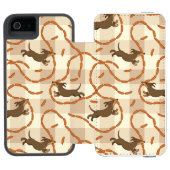 gelukshonden met worstjes incipio iPhone portemonnee hoesje (Agenda Open)