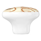 gelukshonden met worstjes keramische knop (Zijkant)