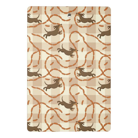 gelukshonden met worstjes mini klembord (Achterkant)